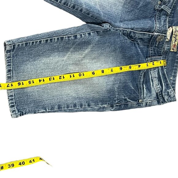 Tyte‎ Y2K blue denim shorts Size 5 - Picture 5 of 8